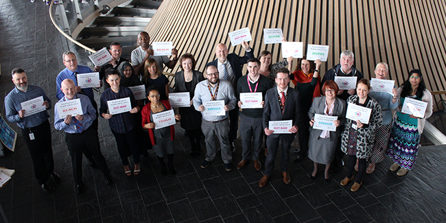 The National Assembly for Wales MINDFUL mental health and workplace equality network.