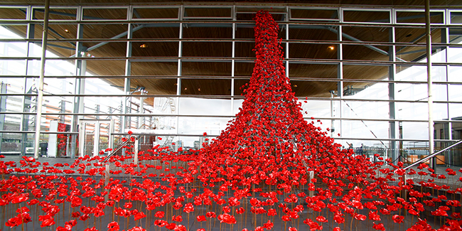 The Weeping Window at the Senedd